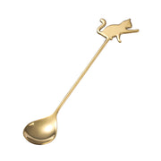 Cat stainless steel coffee spoon, view 2 - MRSLM