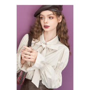 long sleeve casual office blouse, view 7 - MRSLM