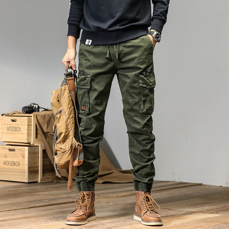american straight multi-pocket work trousers, view 2 - MRSLM