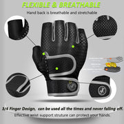 Breathable workout gloves, view 5 - MRSLM