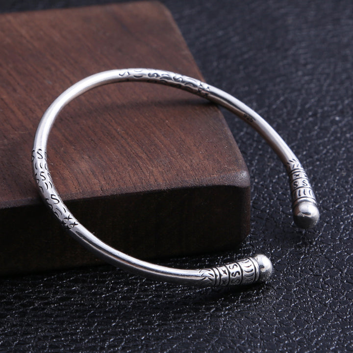 Men's And Women's Personality Simple Gold Hoop Stick Shape Bracelet