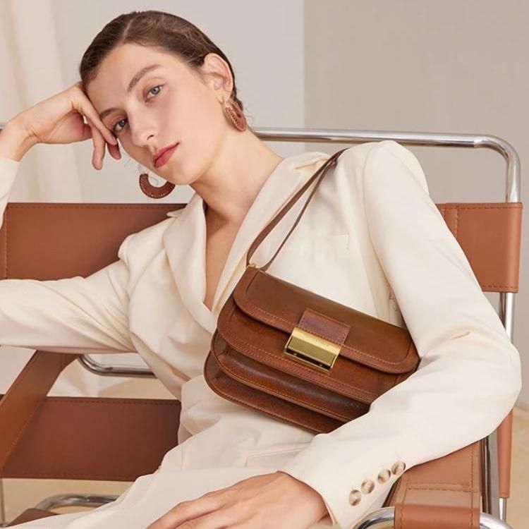 Mini leather crossbody shoulder bag, view 5 - MRSLM