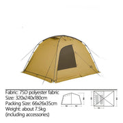Lightweight dome tent, view 2 - MRSLM
