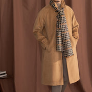 thick warm baggy lapel coat, view 6 - MRSLM