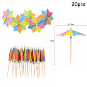 paper umbrella cake toppers, view 2 - MRSLM