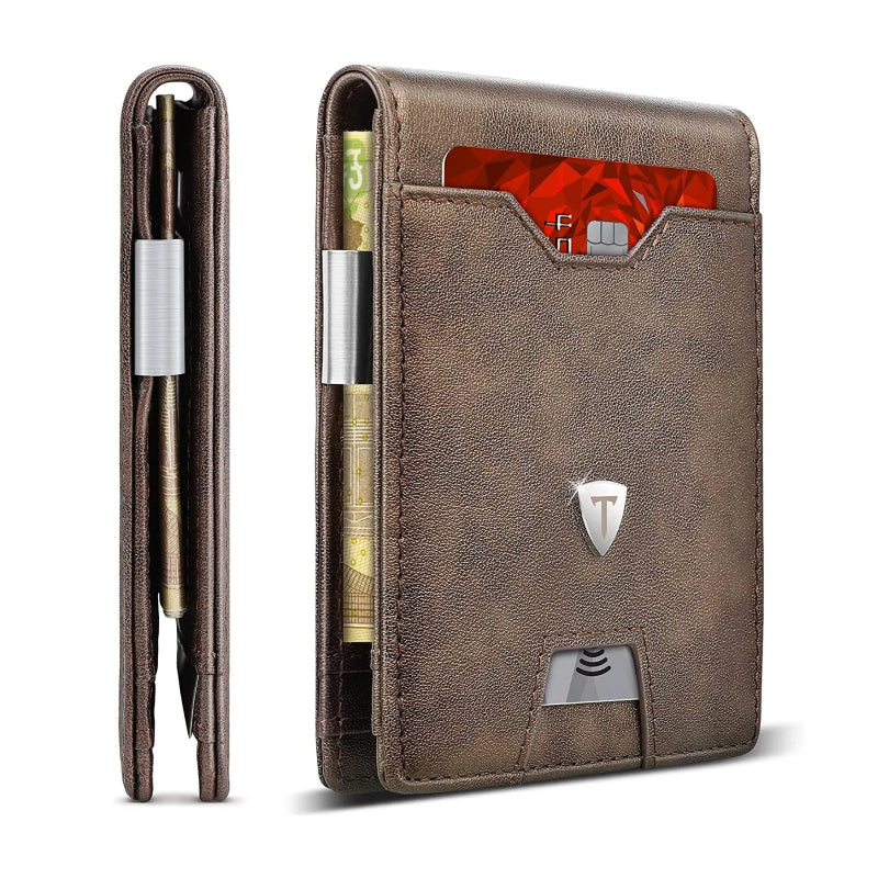 slim bifold leather wallet - MRSLM