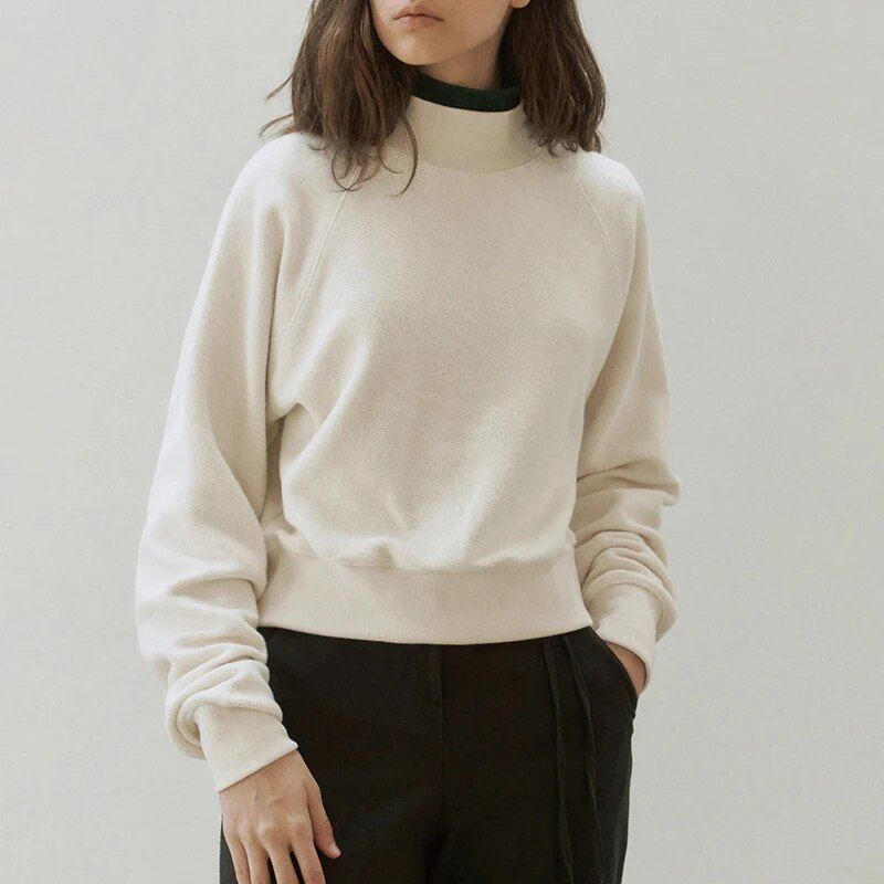 turtleneck cotton hoodie, view 5 - MRSLM