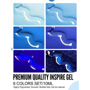 royal blue sparkle gel nail polish, view 7 - MRSLM