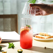 glass water bottle and teacup set, view 5 - MRSLM