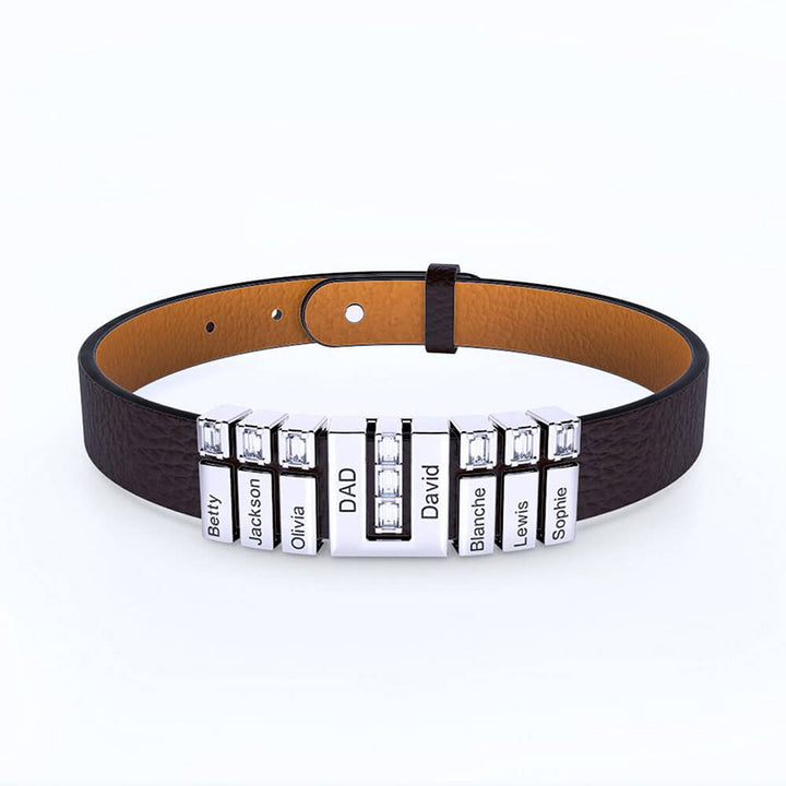 Mens Fashion Casual Faux Leather Bracelet Cord