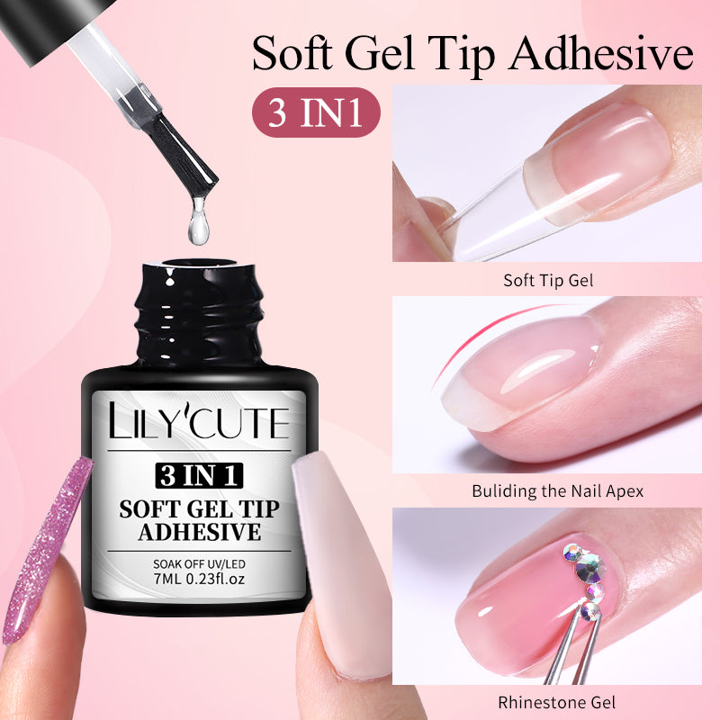 soft gel nail tips adhesive gel, view 2 - MRSLM