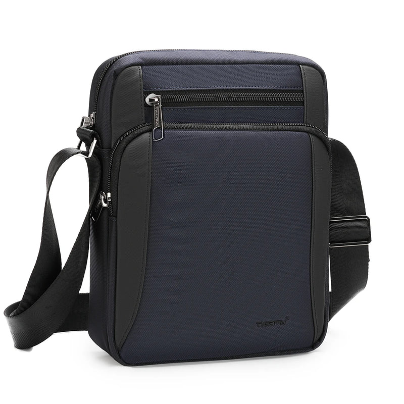 Waterproof Men’s Crossbody Bag with Shockproof Tablet Pocket for 9.7" Tablet