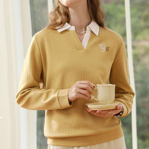 women's thick embroidered checkered hoodie - MRSLM