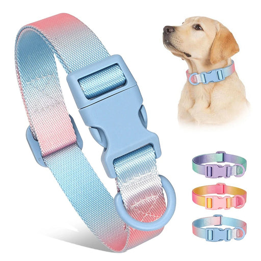 colorful print nylon dog collar - MRSLM