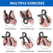 adjustable hand grip strengthener, view 4 - MRSLM