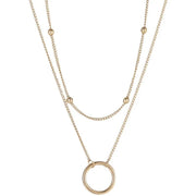double layer pendant necklace, view 8 - MRSLM