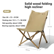 portable camping folding chair, view 3 - MRSLM
