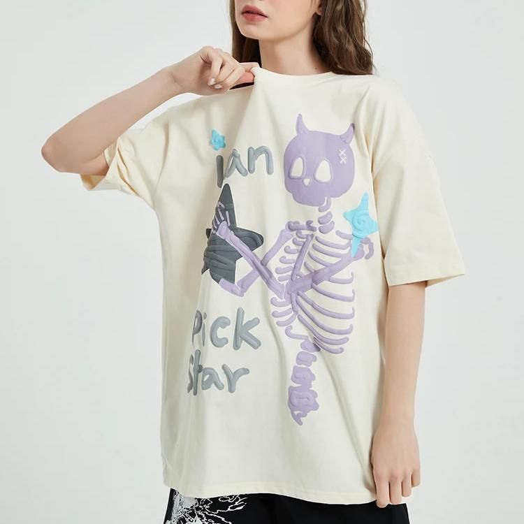 Skull skeleton star graphic t-shirt, view 10 - MRSLM
