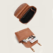 vintage vegan leather backpack, view 5 - MRSLM