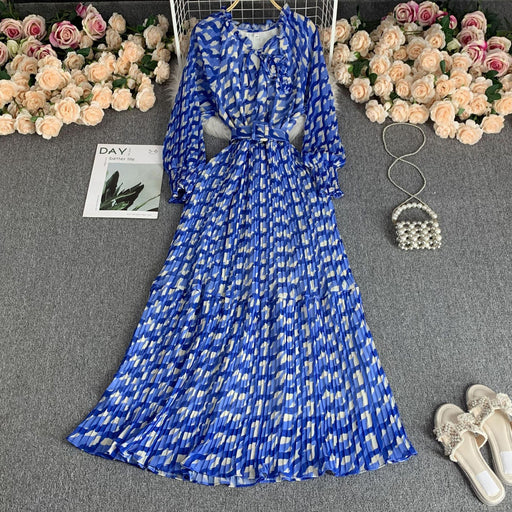 Long chiffon vacation dress - MRSLM