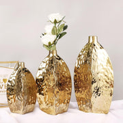 ceramic electroplated gold vase - MRSLM