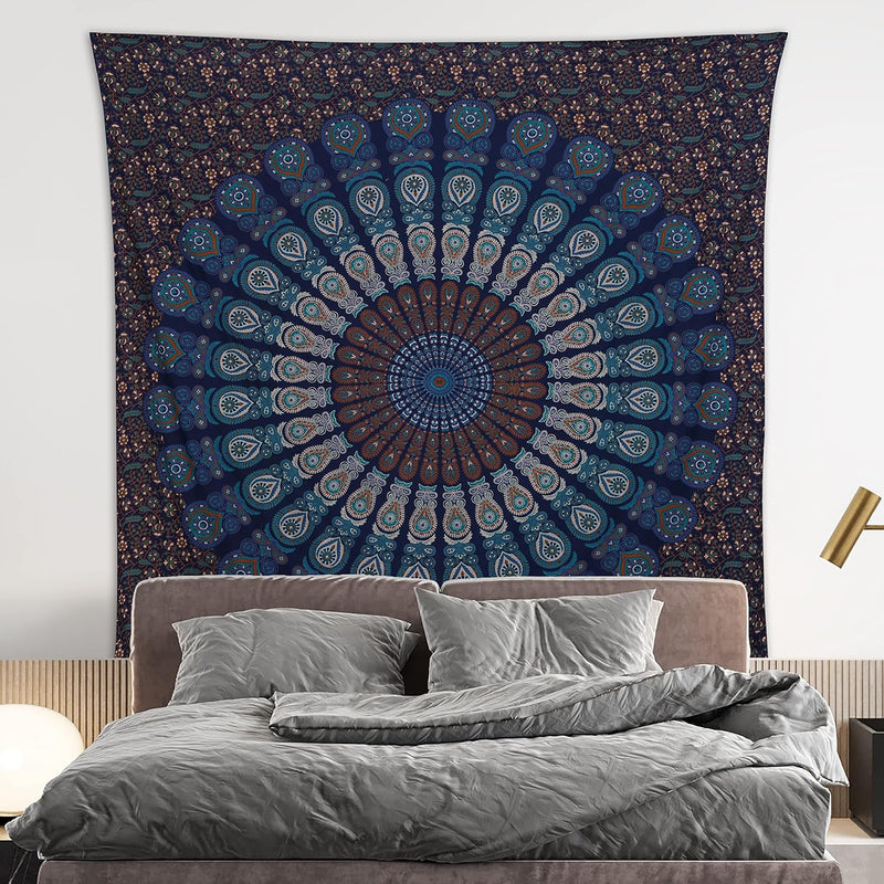indian mandala tapestry, view 4 - MRSLM