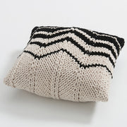 hand crochet chunky knit throw pillow, view 12 - MRSLM