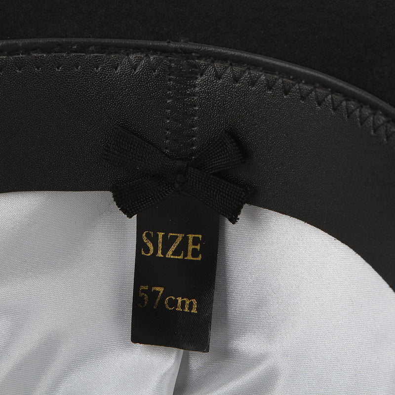 feather bowler wool top hat, view 8 - MRSLM