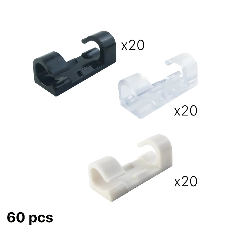 self-adhesive cable clips organizer, view 2 - MRSLM