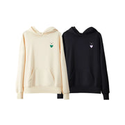 Fleece-lined patchwork embroidery hoodie, view 10 - MRSLM
