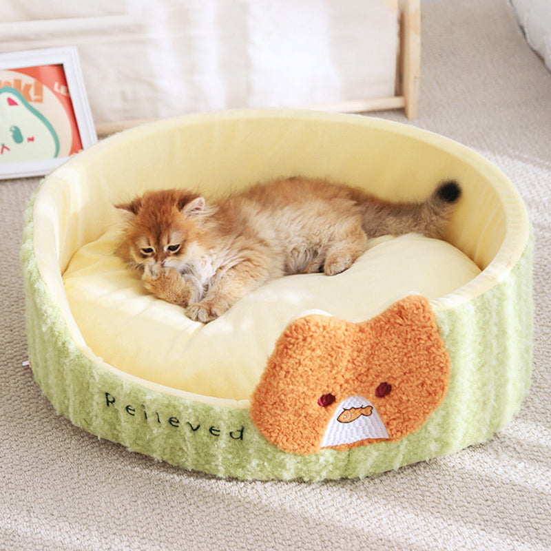 cozy pet bed for cats and small dogs, view 2 - MRSLM