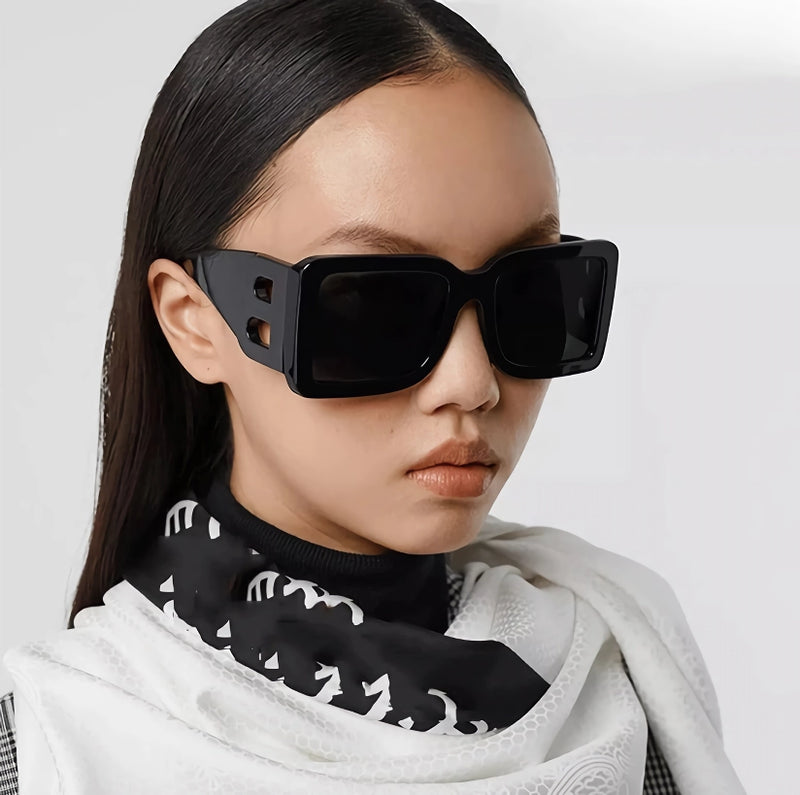 Oversized rectangular sunglasses, view 9 - MRSLM