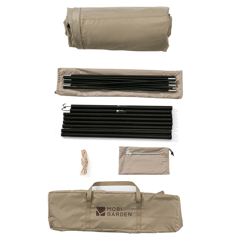 hexagonal camping sun shelter, view 7 - MRSLM