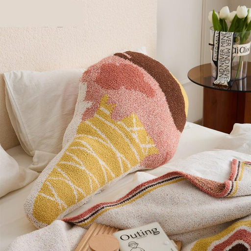 kawaii ice cream design throw pillow - MRSLM