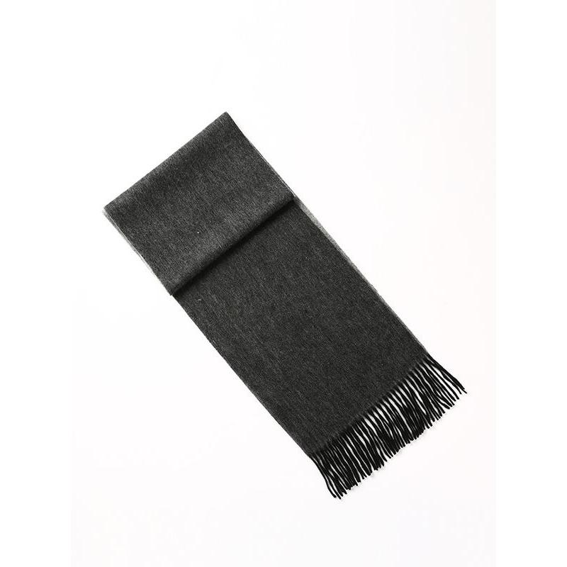 double-sided wool houndstooth scarf, view 11 - MRSLM