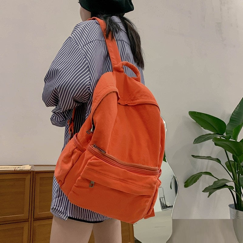 retro washed canvas backpack - MRSLM