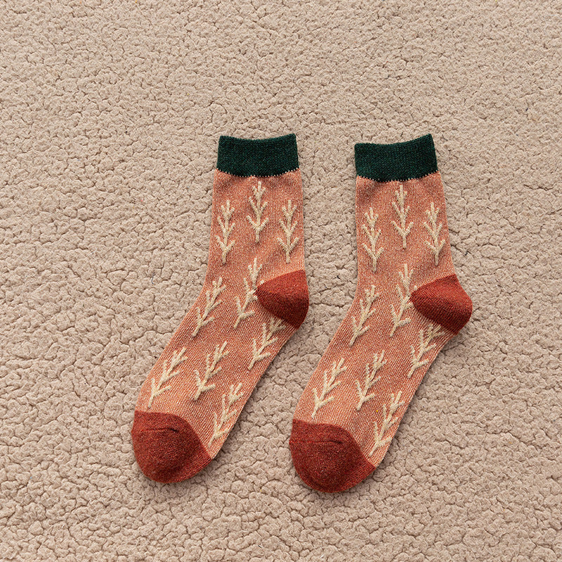korean style retro wool socks, view 3 - MRSLM