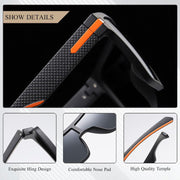 polarized square sunglasses, view 11 - MRSLM