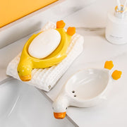 yellow duck ceramic soap dish, view 5 - MRSLM