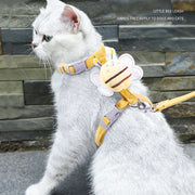 cute bee adjustable cat harness and leash, view 6 - MRSLM