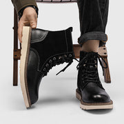 vintage leather military motorcycle boots, view 7 - MRSLM