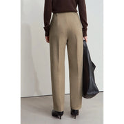 women's tapered wool blend pants, view 6 - MRSLM