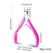 stainless steel cuticle scissors, view 3 - MRSLM