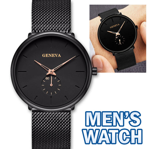 men's minimalist ultra thin quartz watch - MRSLM