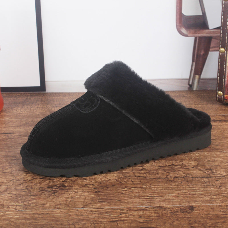 cowhide warm slippers, view 11 - MRSLM