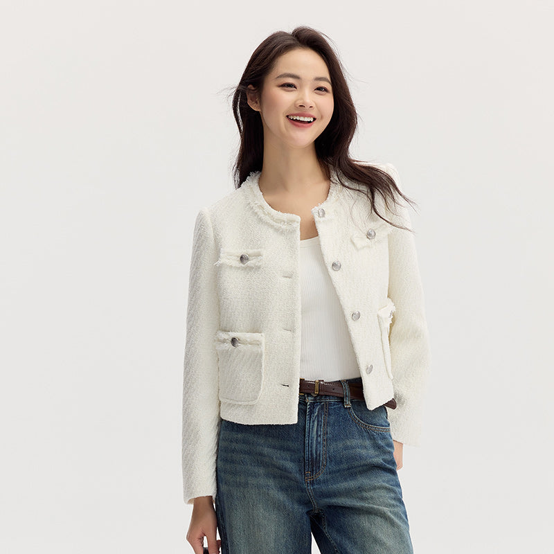 elegant tassel slim fit jacket, view 2 - MRSLM