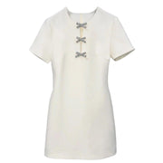 A-line short sleeve dress, view 5 - MRSLM