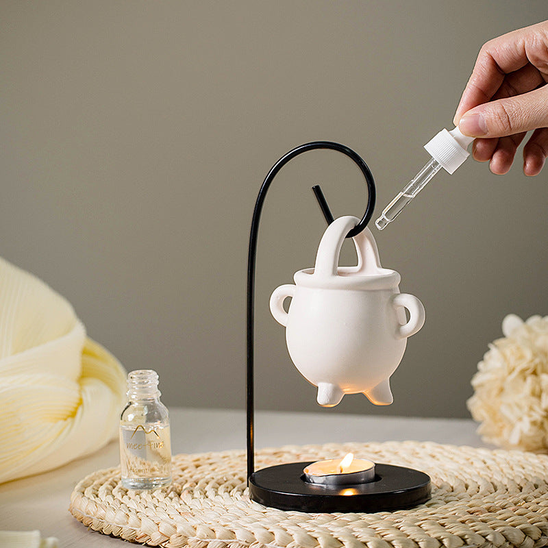 Iron frame hook oil burner, view 7 - MRSLM