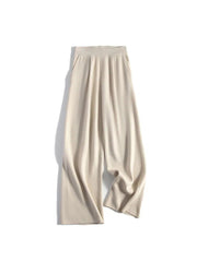 wide leg wool-blend trousers, view 4 - MRSLM