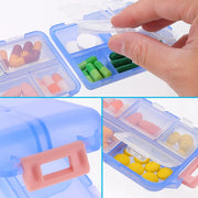 portable 10-grid travel pill organizer, view 11 - MRSLM